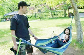 自然の中でのんびり